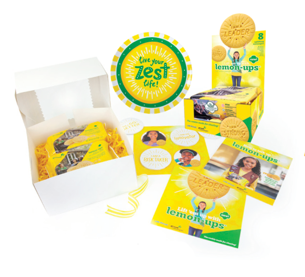 lemon-ups product launch digital facebook writing virtual cookie rally food industry writing design marketing packaging